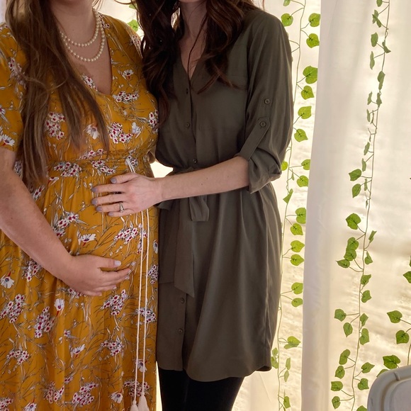 Express Button Down Tie Dress - Picture 7 of 7